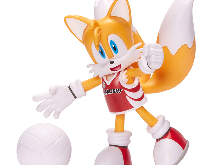 Sonic The Hedgehog 4" Basic Tails (Volleyball) Bendy Figure Gallery Image 1