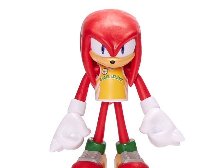 Sonic The Hedgehog 4" Basic Knuckles (Basketball) Bendy Figure Gallery Image 1