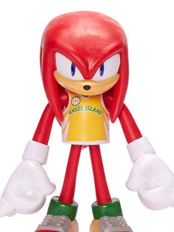 Sonic The Hedgehog 4" Basic Knuckles (Basketball) Bendy Figure Gallery Image 2
