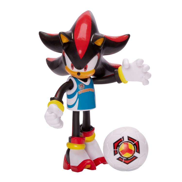 Sonic The Hedgehog 4" Basic Shadow (Soccer) Bendy Figure Gallery Image 3