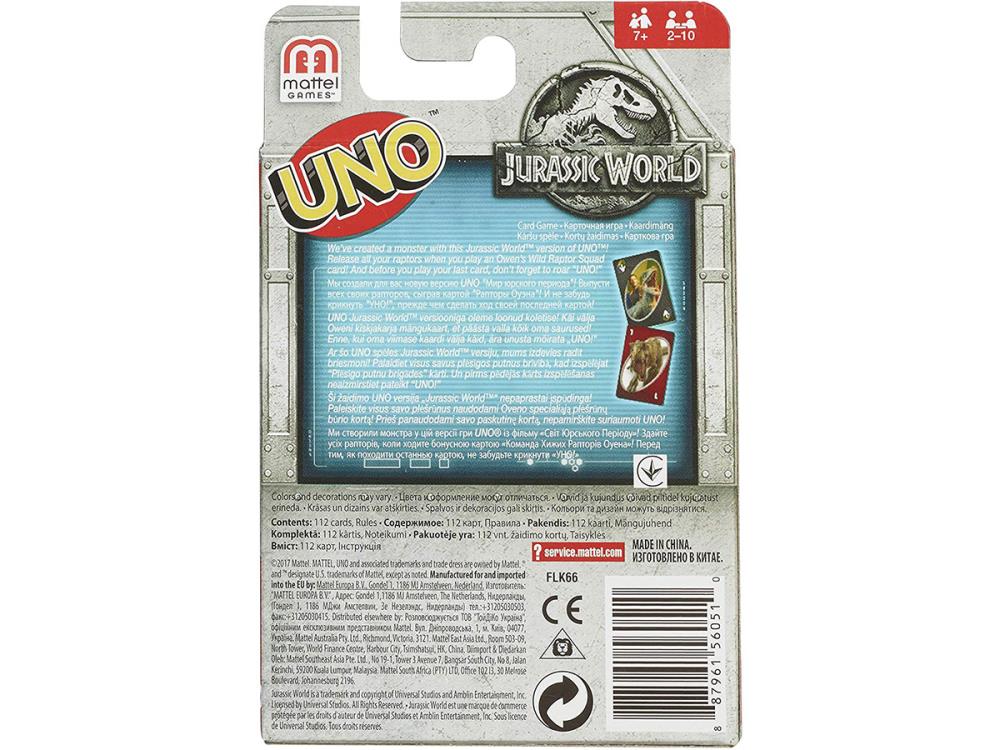 Jurassic World UNO Card Game Gallery Image 5