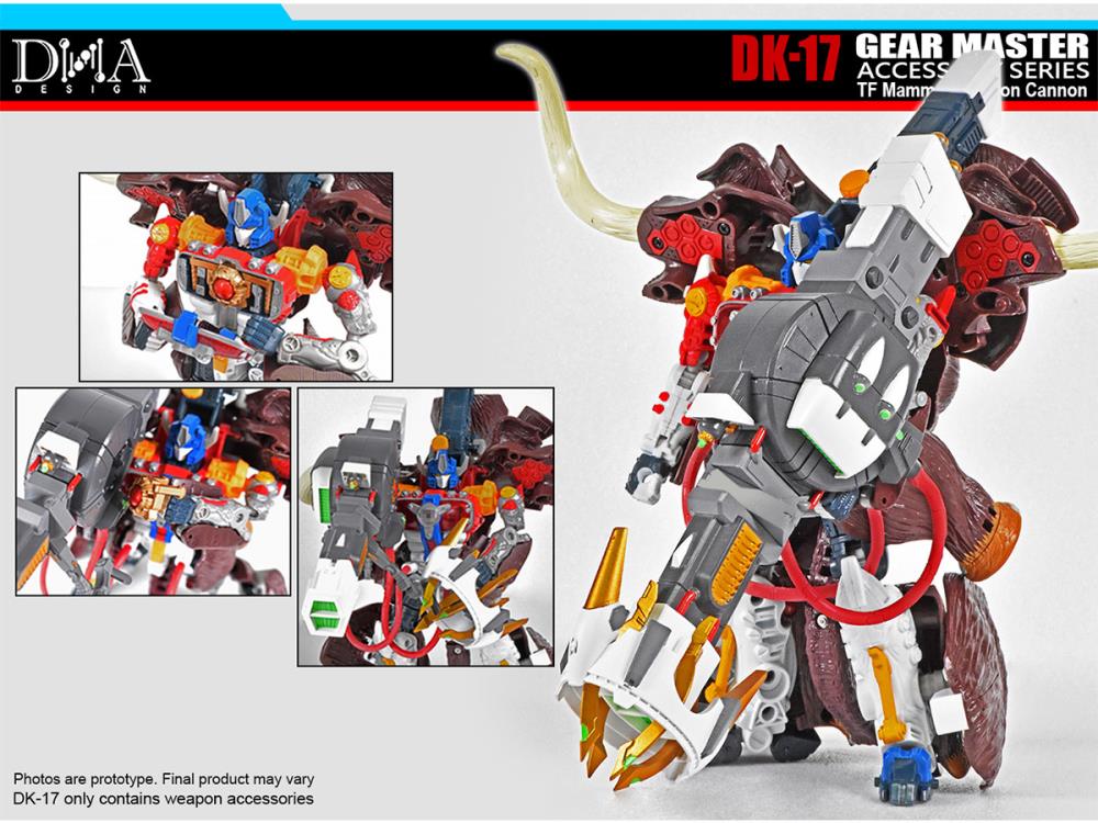 DK-17 Gear Master Accessory Series Mammoth Fusion Cannon (With Bonus) Gallery Image 4