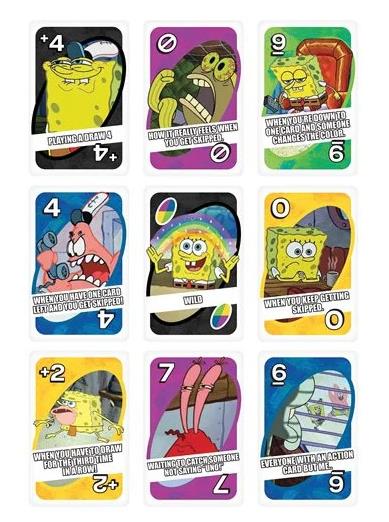 SpongeBob SquarePants Meme UNO Card Game Gallery Image 4