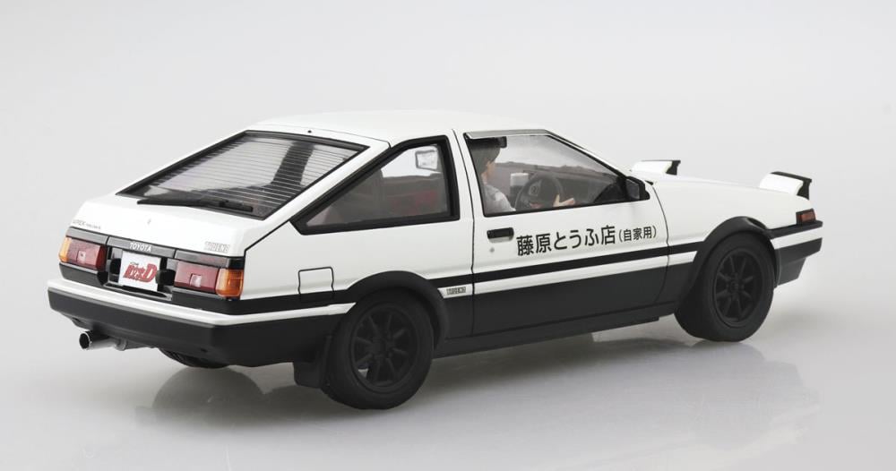 Initial D Takumi Fujiwara's AE86 Trueno (Project D Ver.) 1/24 Scale Model Kit & Figure Gallery Image 3
