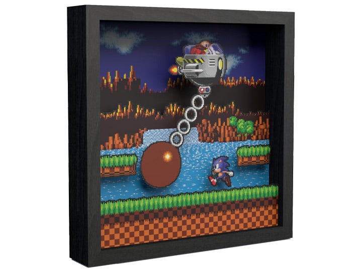 Sonic The Hedgehog Wrecking Ball Pixel Frame (9x9) Gallery Image 1