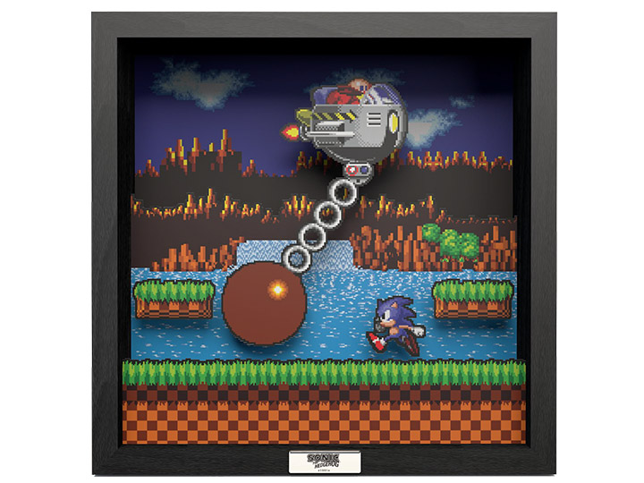 Sonic The Hedgehog Wrecking Ball Pixel Frame (9x9) Gallery Image 3