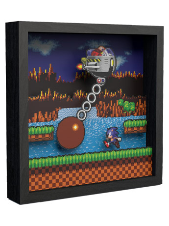 Sonic The Hedgehog Wrecking Ball Pixel Frame (9x9) Gallery Image 2