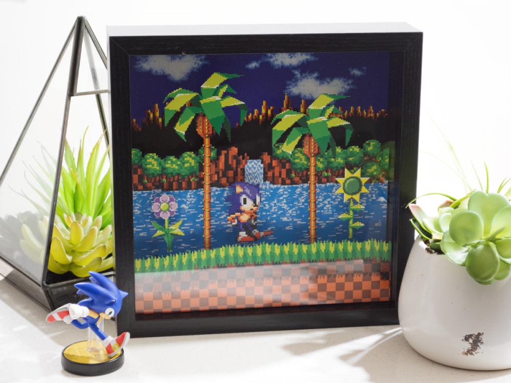 Sonic The Hedgehog Idle Pose Pixel Frame (9x9) Gallery Image 4