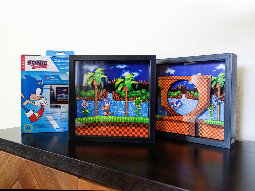 Sonic The Hedgehog Idle Pose Pixel Frame (9x9) Gallery Image 6