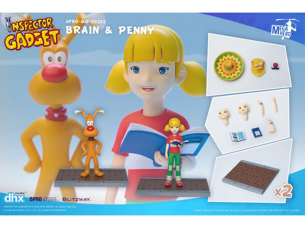 Inspector Gadget MEGAHERO Brain & Penny Two-Pack Gallery Image 9