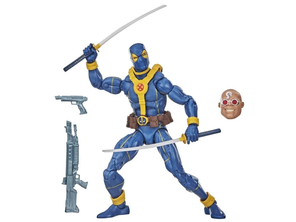 Deadpool Marvel Legends Deadpool (Blue) Action Figure (Strong Guy BAF) Gallery Image 7