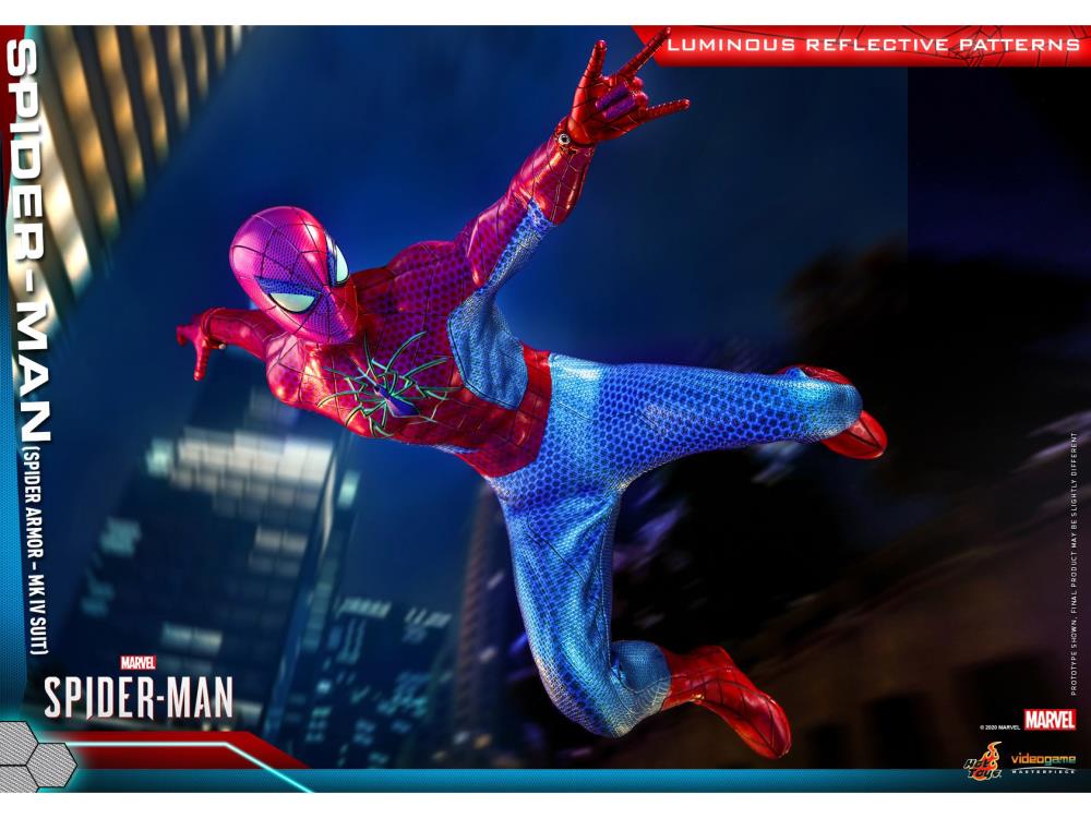 Marvel's Spider-Man VGM43 Spider-Man (Spider Armor MK IV) 1/6 Scale Collectible Figure Gallery Image 8