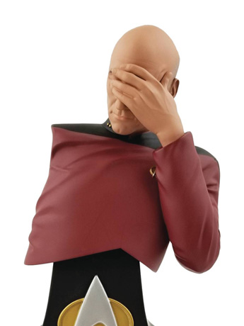 Star Trek Captain Jean-Luc Picard (Facepalm) Bust SDCC 2020 Exclusive Gallery Image 2