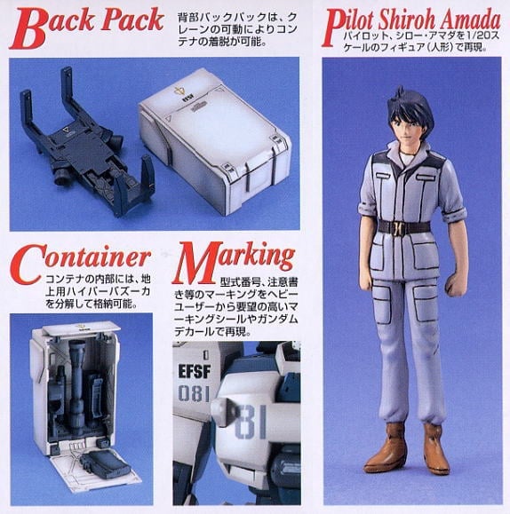 Mobile Suit Gundam: The 08th MS Team MG RX-79(G) Ez-8 Gundam Ez-8 1/100 Scale Model Kit Gallery Image 8
