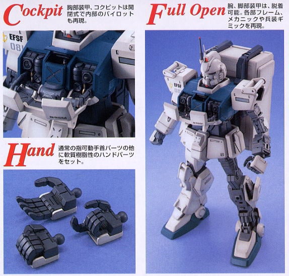 Mobile Suit Gundam: The 08th MS Team MG RX-79(G) Ez-8 Gundam Ez-8 1/100 Scale Model Kit Gallery Image 5