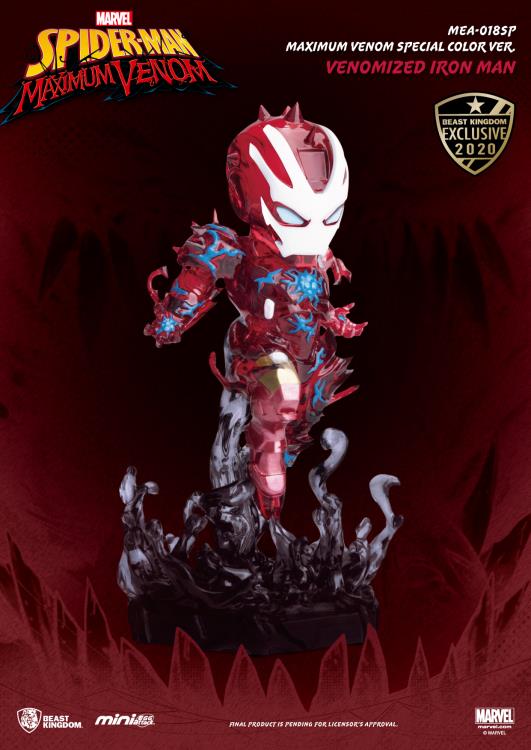 Spider-Man: Maximum Venom Mini Egg Attack MEA-018SP Venomized Iron Man & Spider-Man SDCC 2020 Exclusive Set Gallery Image 6
