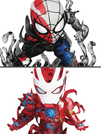 Spider-Man: Maximum Venom Mini Egg Attack MEA-018SP Venomized Iron Man & Spider-Man SDCC 2020 Exclusive Set Gallery Image 2