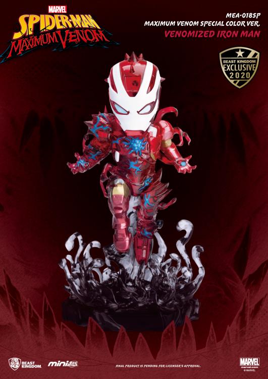 Spider-Man: Maximum Venom Mini Egg Attack MEA-018SP Venomized Iron Man & Spider-Man SDCC 2020 Exclusive Set Gallery Image 5