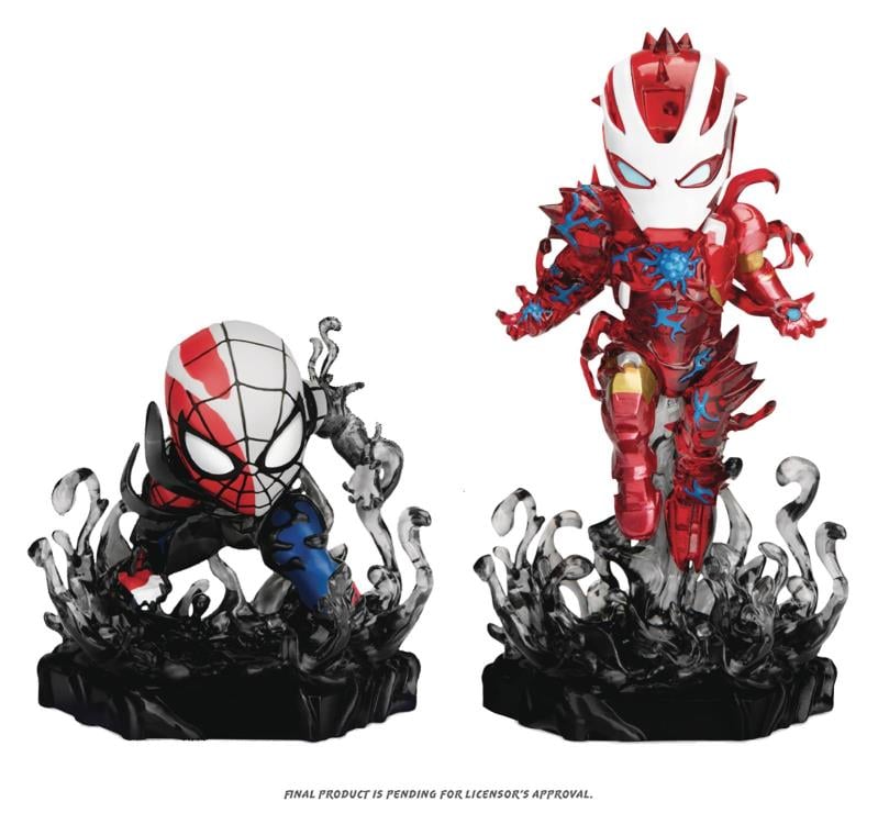 Spider-Man: Maximum Venom Mini Egg Attack MEA-018SP Venomized Iron Man & Spider-Man SDCC 2020 Exclusive Set Gallery Image 3