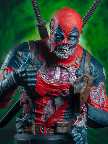 Marvel Deadpool Zombie 1/6 Scale SDCC 2020 Exclusive Bust Gallery Image 2