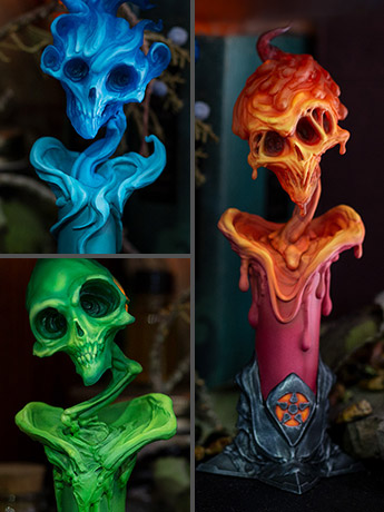 Court of the Dead The Lighter Side of Darkness: Faction Candle Statue Set Gallery Image 2