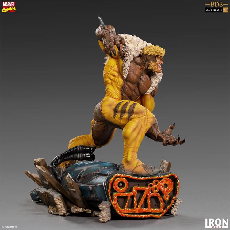 X-Men Battle Diorama Series Sabretooth 1/10 Art Scale Statue Gallery Image 6
