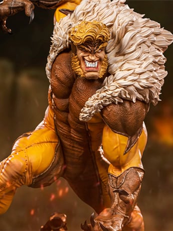 X-Men Battle Diorama Series Sabretooth 1/10 Art Scale Statue Gallery Image 2