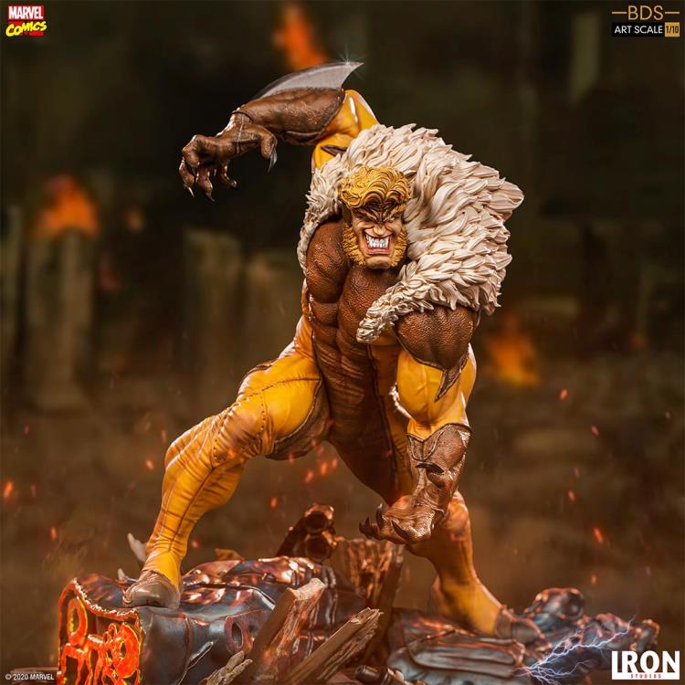 X-Men Battle Diorama Series Sabretooth 1/10 Art Scale Statue Gallery Image 8