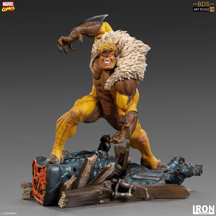 X-Men Battle Diorama Series Sabretooth 1/10 Art Scale Statue Gallery Image 3