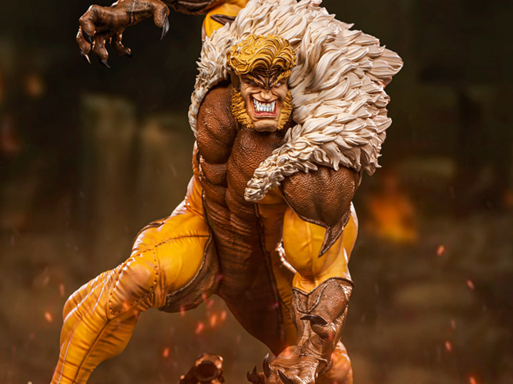 X-Men Battle Diorama Series Sabretooth 1/10 Art Scale Statue Gallery Image 1