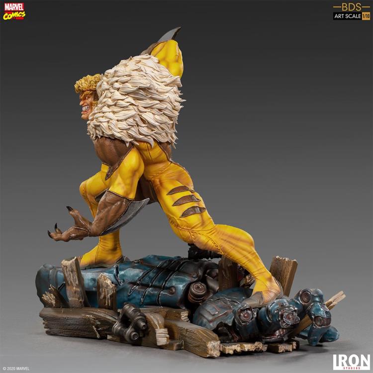 X-Men Battle Diorama Series Sabretooth 1/10 Art Scale Statue Gallery Image 4