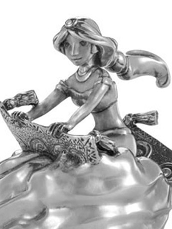 Aladdin Jasmine Pewter Collectible Musical Carousel Gallery Image 2