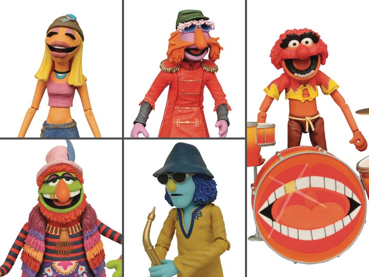The Muppets Band Members Deluxe Action Figure SDCC 2020 Exclusive Box Set Gallery Image 1
