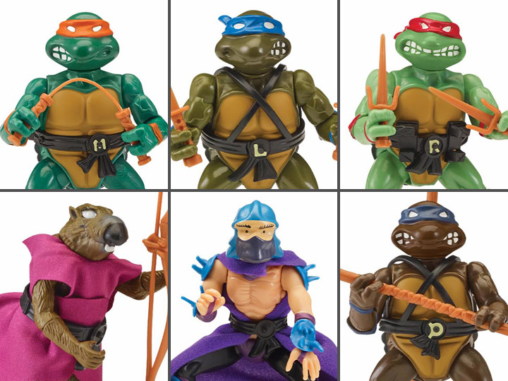 Teenage Mutant Ninja Turtles Retro Rotocast SDCC 2020 Exclusive Set of 6 Figures Gallery Image 1