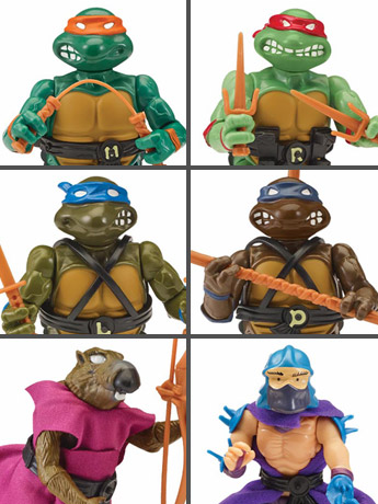 Teenage Mutant Ninja Turtles Retro Rotocast SDCC 2020 Exclusive Set of 6 Figures Gallery Image 2