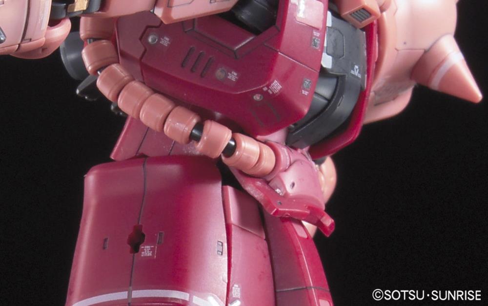 Mobile Suit Gundam RG MS-06S Char's Zaku II 1/144 Scale Model Kit Gallery Image 10