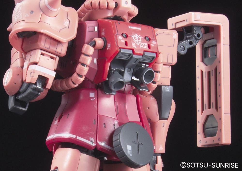 Mobile Suit Gundam RG MS-06S Char's Zaku II 1/144 Scale Model Kit Gallery Image 9