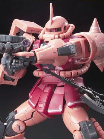 Mobile Suit Gundam RG MS-06S Char's Zaku II 1/144 Scale Model Kit Gallery Image 2