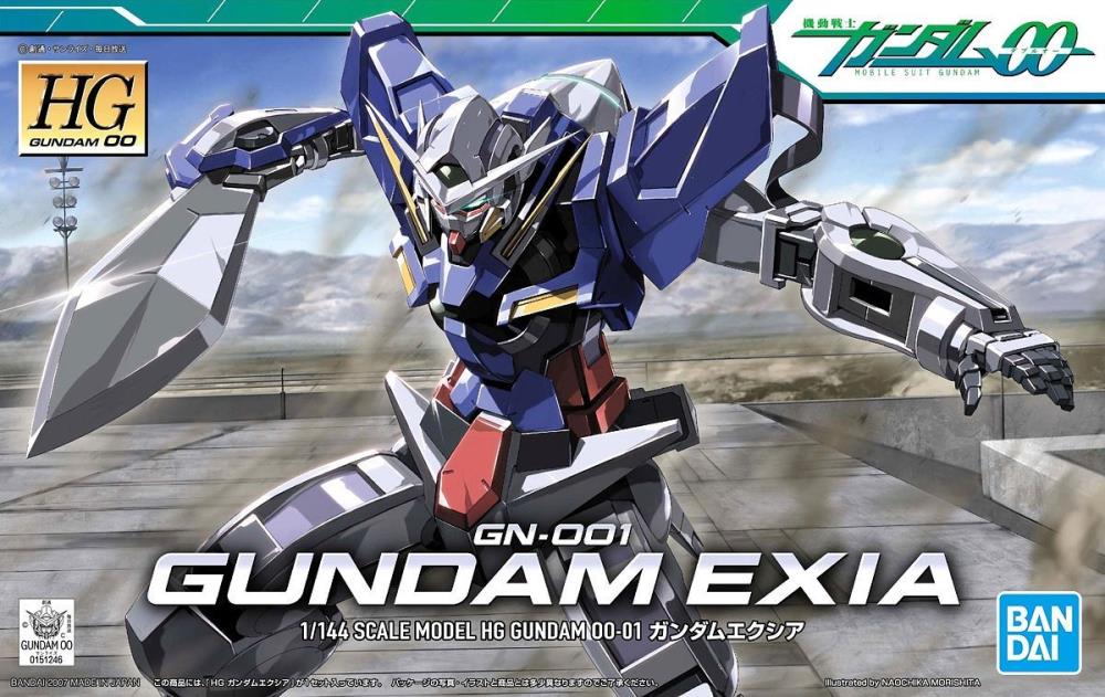 Mobile Suit Gundam 00 HG00 Gundam Exia 1/144 Scale Model Kit Gallery Image 7