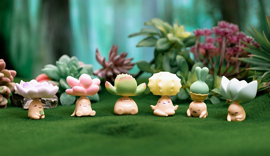 Succulent Plant Alien World Designer Series Box of 6 Figures Gallery Image 9