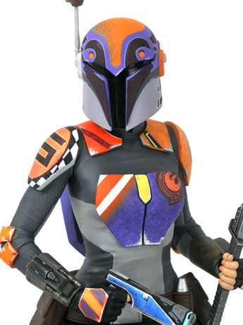 Star War Rebels Sabine Wren 1/6 Scale Limited Edition Bust Gallery Image 2