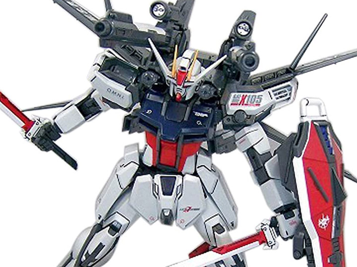 Mobile Suit Gundam SEED MSV MG Strike Gundam IWSP 1/100 Scale Model Kit Gallery Image 1