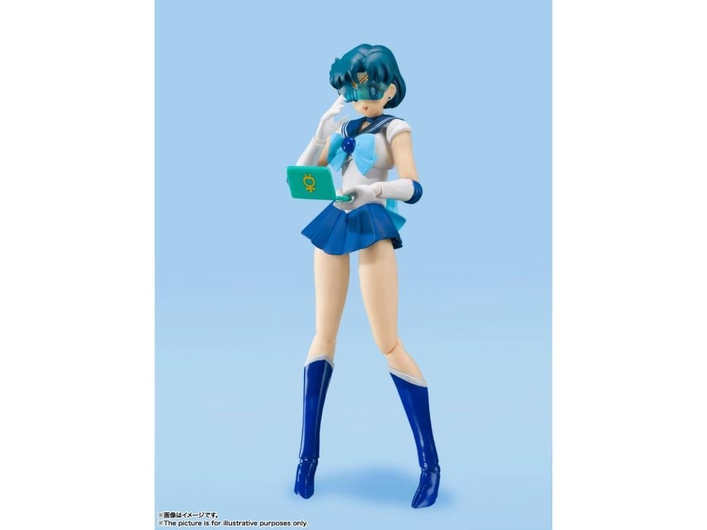 Sailor Moon S.H.Figuarts Sailor Mercury (Animation Color Edition) Action Figure Gallery Image 4