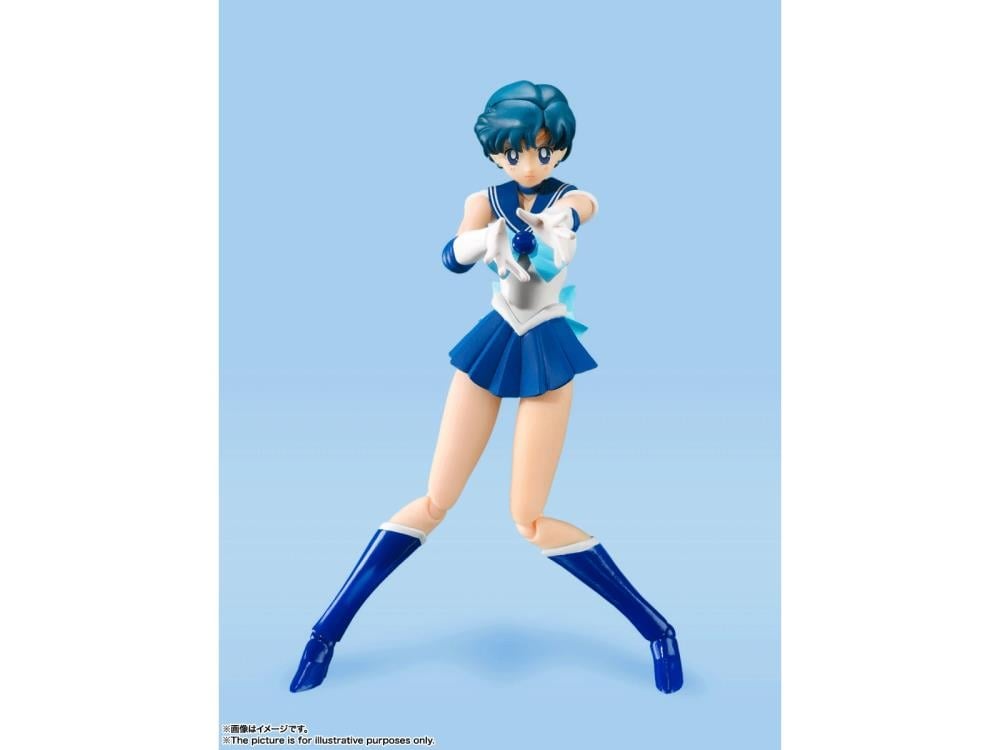 Sailor Moon S.H.Figuarts Sailor Mercury (Animation Color Edition) Action Figure Gallery Image 7