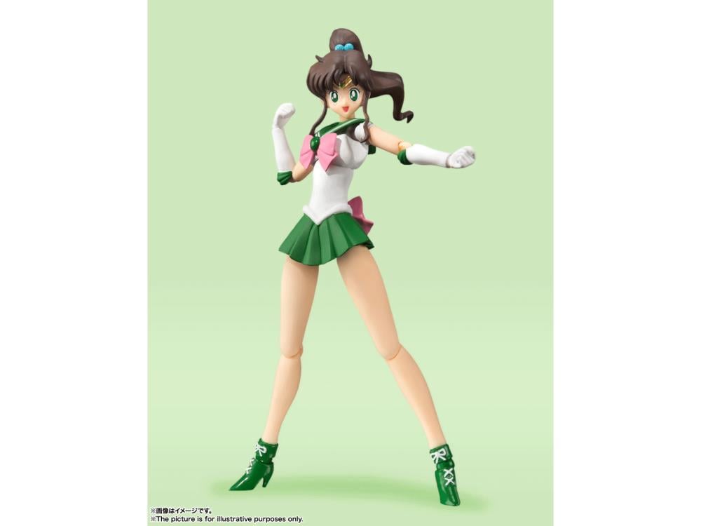 Sailor Moon S.H.Figuarts Sailor Jupiter (Animation Color Edition) Action Figure Gallery Image 7