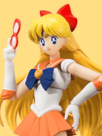 Sailor Moon S.H.Figuarts Sailor Venus (Animation Color Edition) Action Figure Gallery Image 2