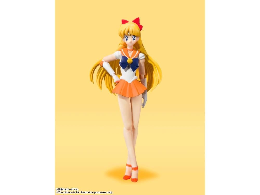 Sailor Moon S.H.Figuarts Sailor Venus (Animation Color Edition) Action Figure Gallery Image 8