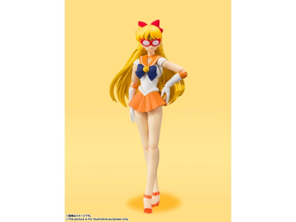 Sailor Moon S.H.Figuarts Sailor Venus (Animation Color Edition) Action Figure Gallery Image 7