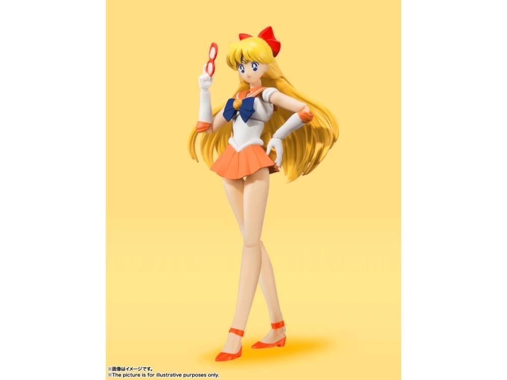 Sailor Moon S.H.Figuarts Sailor Venus (Animation Color Edition) Action Figure Gallery Image 4