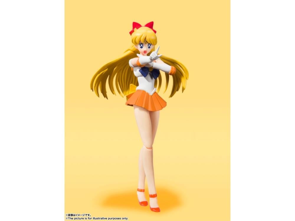 Sailor Moon S.H.Figuarts Sailor Venus (Animation Color Edition) Action Figure Gallery Image 6